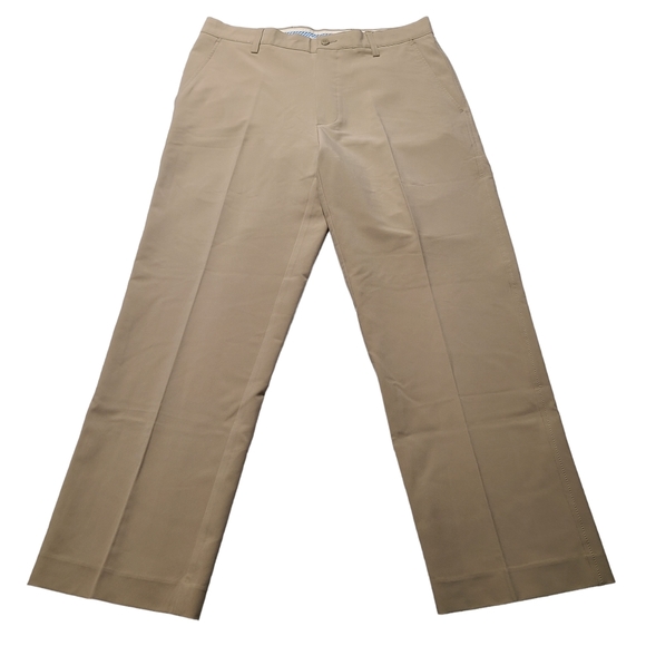 FootJoy Men's Classic Fit Straight Stretch Khaki Beige Golf Pants Size 34x30 - Picture 1 of 9